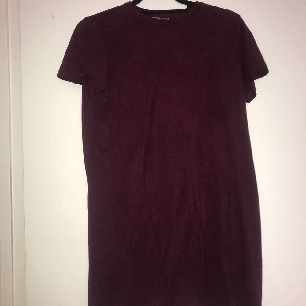 Velvet T-shirt dress